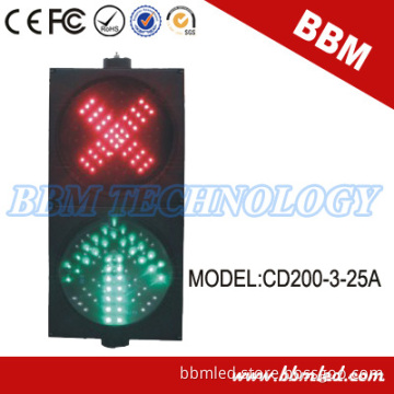 200mm Solar LED Walk and Stop Traffic Light